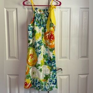 Democracy Brand Dress Floral With Yellow Accents​